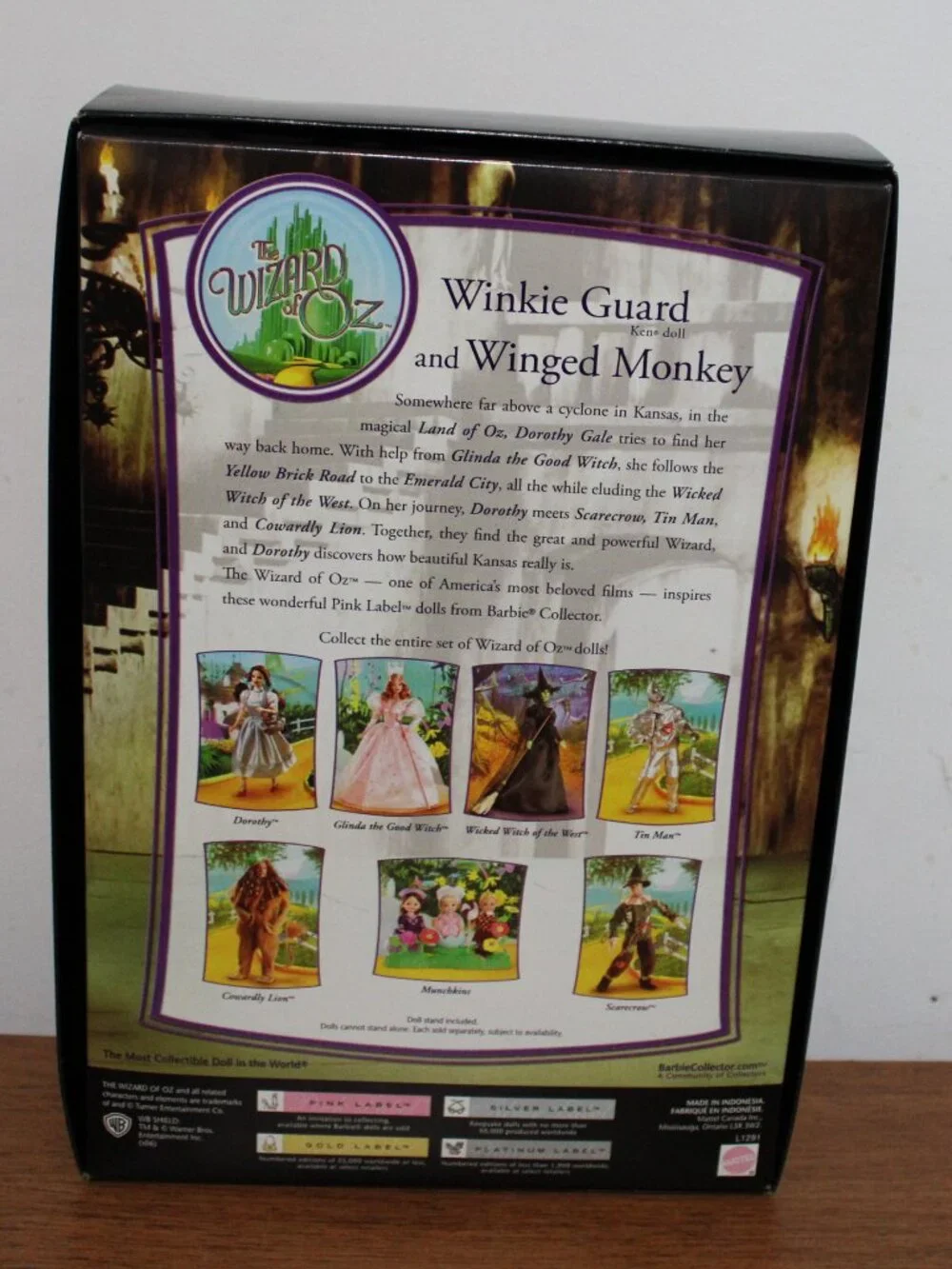 2006 Barbie Pink Label Wizard of Oz Winkie Guard Ken & Winged Monkey L1291 MIB